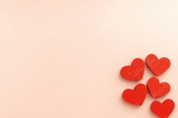 Download Colorful Arrangement of Red Hearts - Premium Resources