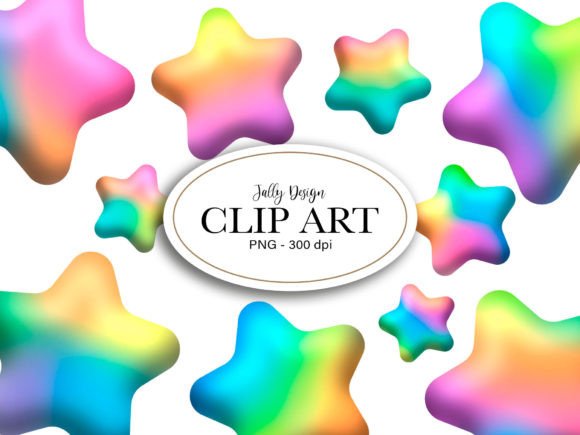Download Colorful Rainbow Stars Clip Art - Rainbow stars Collection