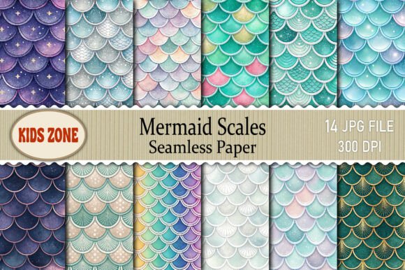 Download Mermaid Scales Seamless Paper - Mermaid scales Collection