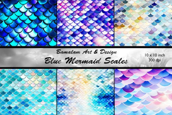 Download Blue Mermaid Scales - Mermaid scales Collection