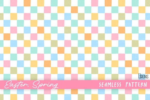 Download Easter Spring Pastel Checker Pattern Png - Checker pattern Collection