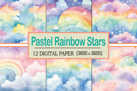 Download Pastel Rainbow Stars - Rainbow stars Collection