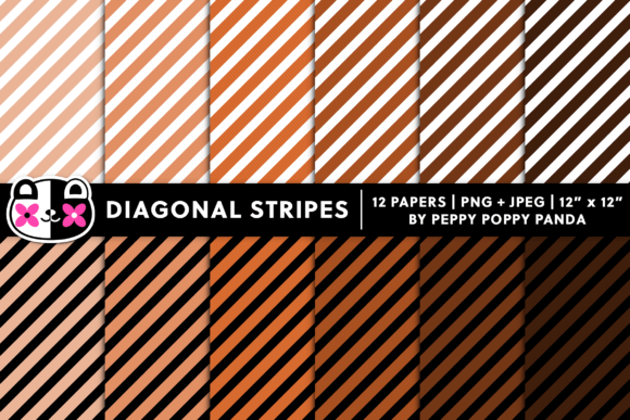 Download Brown Diagonal Stripes Digital Paper - Diagonal stripes Collection